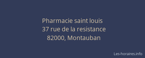 Pharmacie saint louis