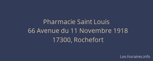 Pharmacie Saint Louis