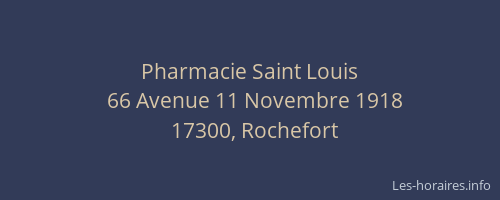 Pharmacie Saint Louis