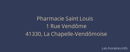 Pharmacie Saint Louis