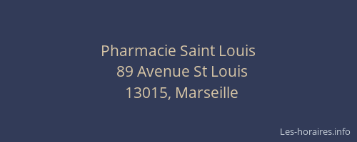 Pharmacie Saint Louis