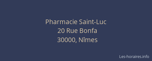 Pharmacie Saint-Luc