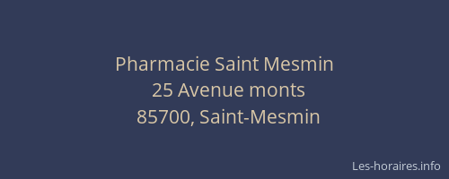 Pharmacie Saint Mesmin