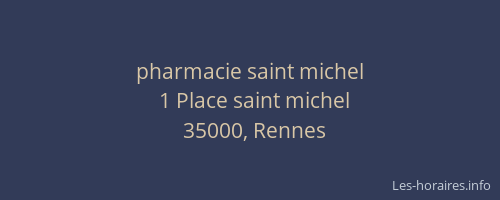 pharmacie saint michel