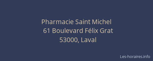 Pharmacie Saint Michel