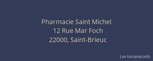Pharmacie Saint Michel