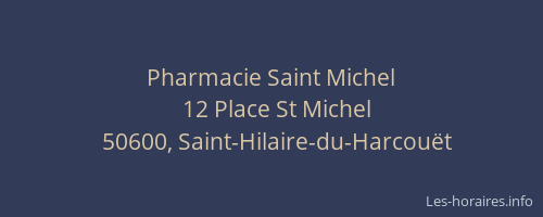Pharmacie Saint Michel