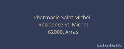 Pharmacie Saint Michel