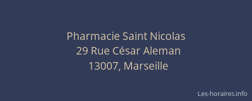 Pharmacie Saint Nicolas