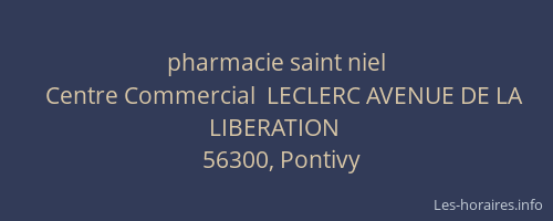 pharmacie saint niel