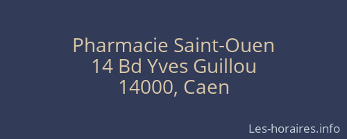 Pharmacie Saint-Ouen
