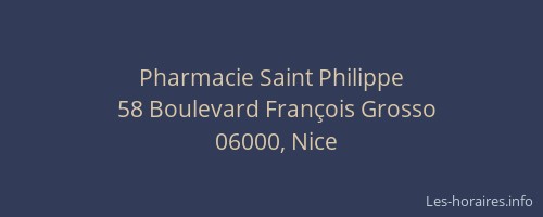 Pharmacie Saint Philippe