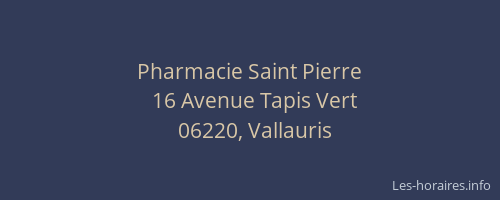Pharmacie Saint Pierre