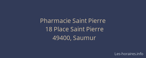 Pharmacie Saint Pierre
