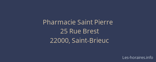Pharmacie Saint Pierre