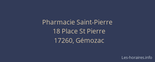 Pharmacie Saint-Pierre