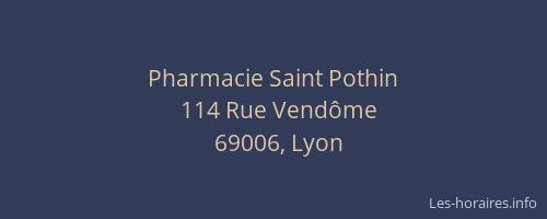 Pharmacie Saint Pothin