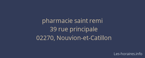 pharmacie saint remi