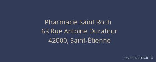 Pharmacie Saint Roch