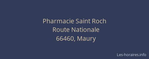 Pharmacie Saint Roch