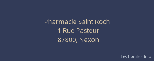 Pharmacie Saint Roch