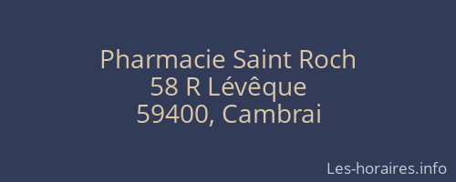 Pharmacie Saint Roch
