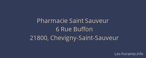Pharmacie Saint Sauveur