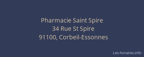 Pharmacie Saint Spire