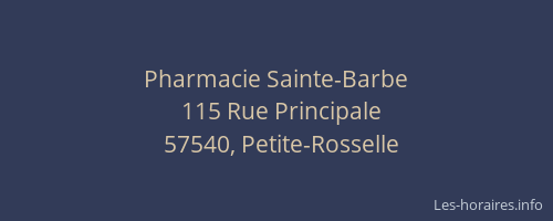 Pharmacie Sainte-Barbe