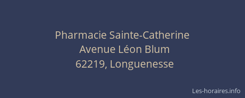 Pharmacie Sainte-Catherine