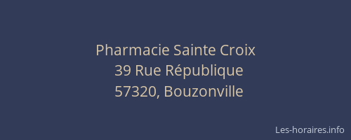 Pharmacie Sainte Croix