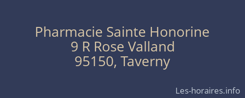 Pharmacie Sainte Honorine