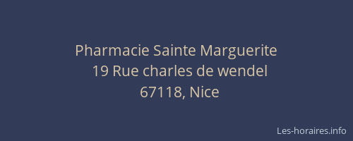 Pharmacie Sainte Marguerite