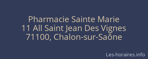 Pharmacie Sainte Marie