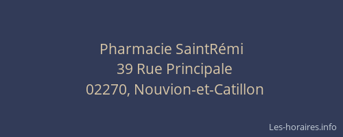 Pharmacie SaintRémi