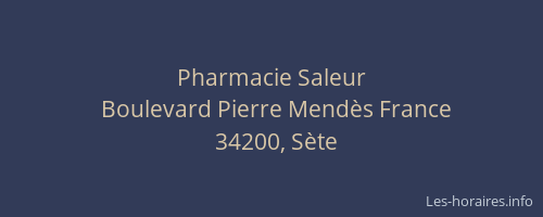 Pharmacie Saleur