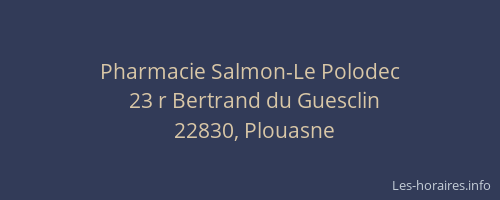 Pharmacie Salmon-Le Polodec