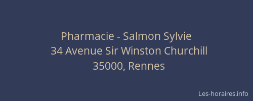 Pharmacie - Salmon Sylvie