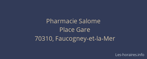 Pharmacie Salome