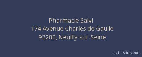 Pharmacie Salvi