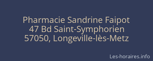 Pharmacie Sandrine Faipot