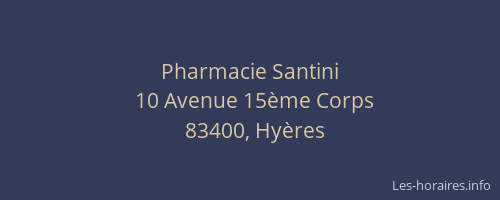 Pharmacie Santini