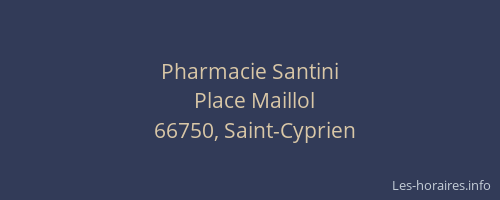 Pharmacie Santini