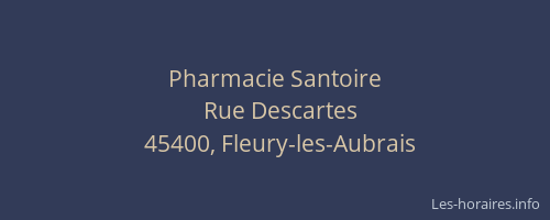 Pharmacie Santoire