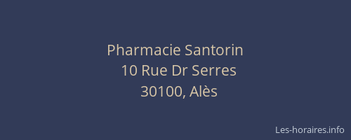 Pharmacie Santorin