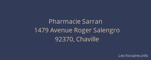 Pharmacie Sarran