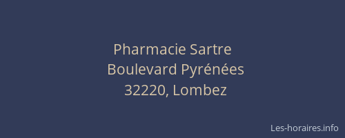 Pharmacie Sartre