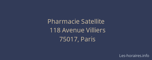 Pharmacie Satellite