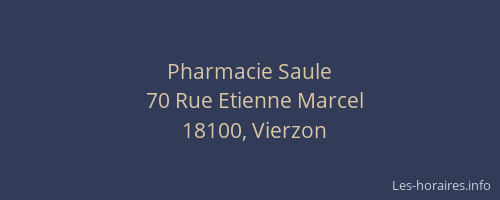 Pharmacie Saule