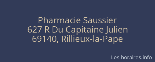 Pharmacie Saussier